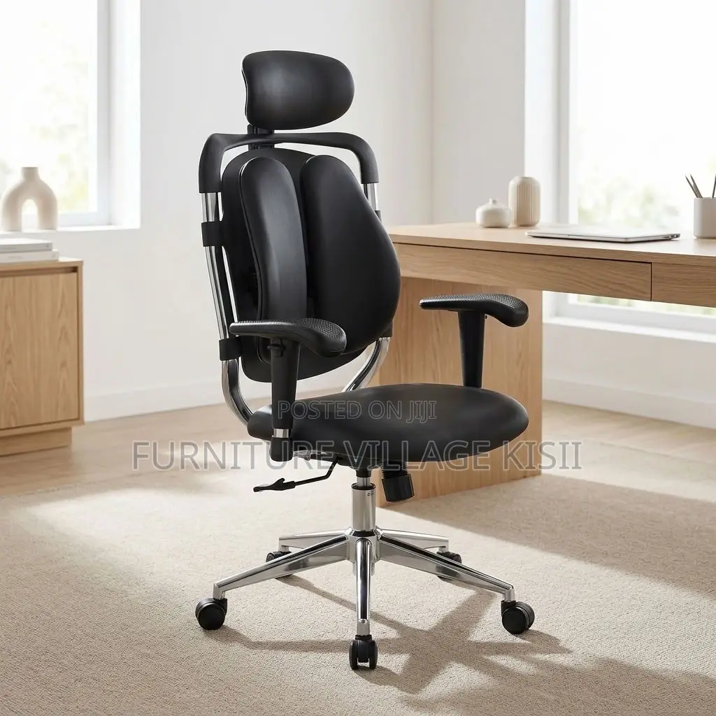 Dual Leather Orthopedic Office Chair