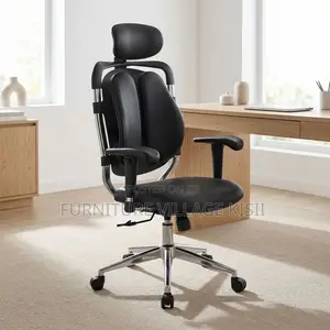 Dual Leather Orthopedic Office Chair