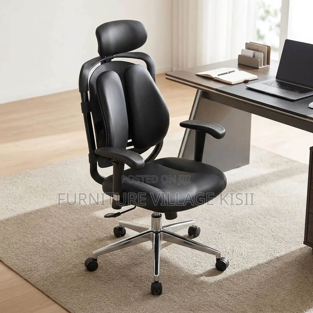 Dual Leather Orthopedic Office Chair