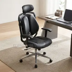 Dual Leather Orthopedic Office Chair