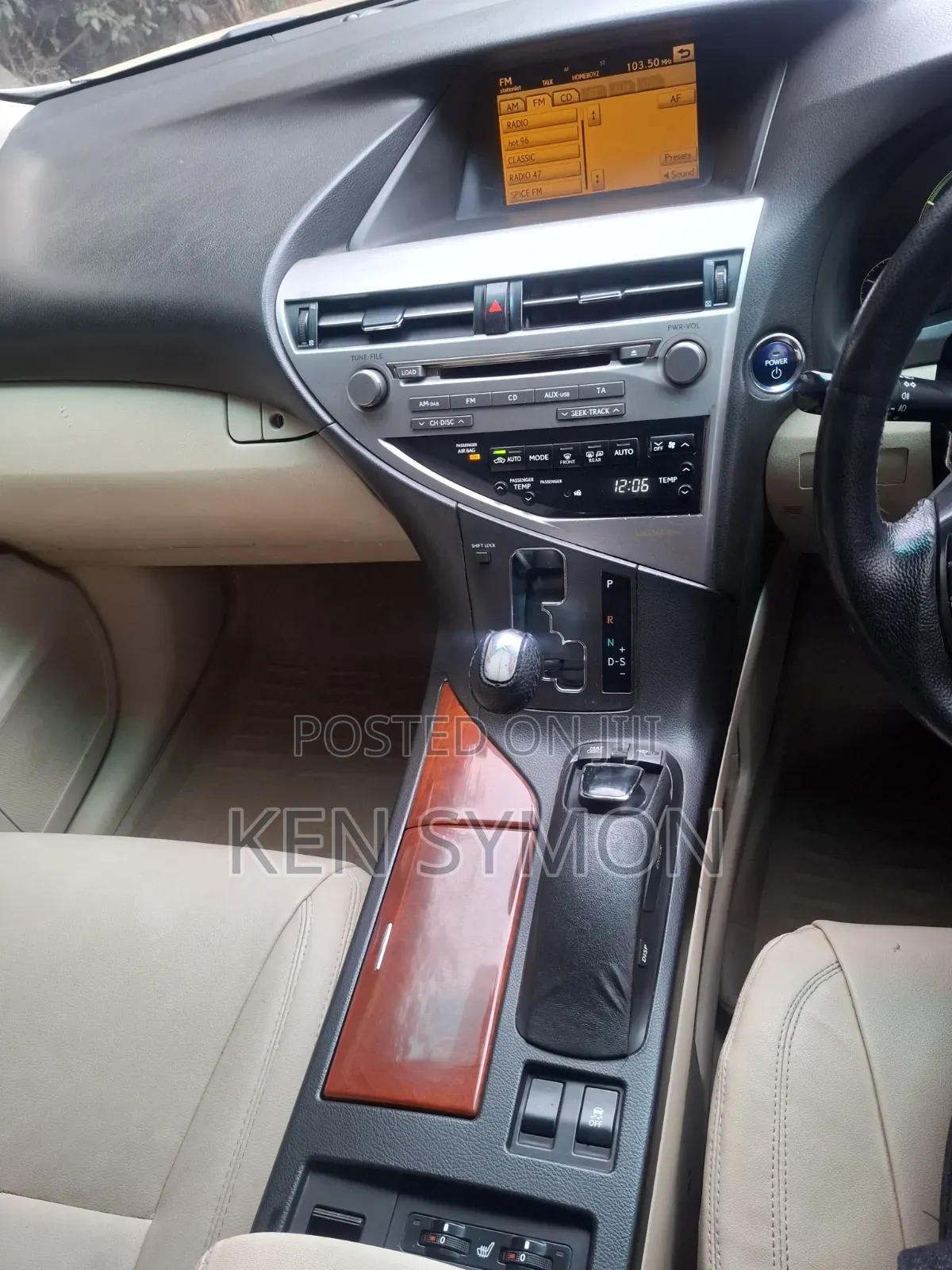 Lexus RX 400h 2009 Brown