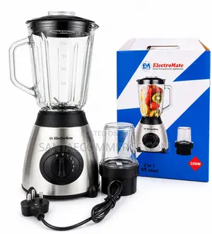 ElectroMate 2-in-1 Blender Grinder With a Glass Jar