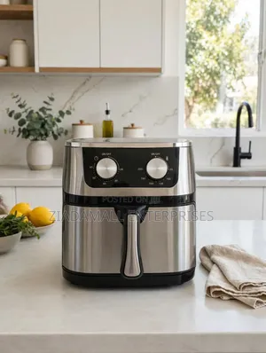 ElectroMate Air Fryer 10L - Stainless - Dual Knob - New