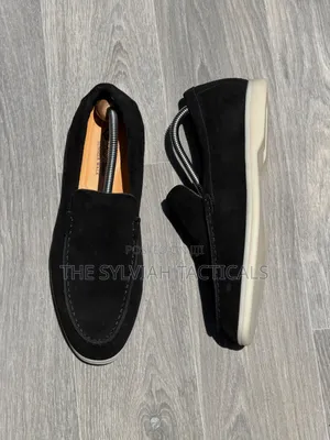 Original Smart Casual Semi Official Suede Men's Shoes Loro Pianna