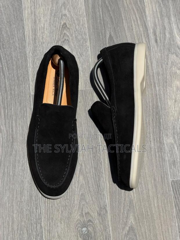 Original Smart Casual Semi Official Suede Men's Shoes Loro Pianna