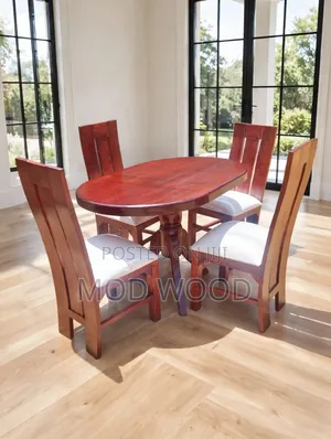 Heritage Cherry Oval 4 Seater Dining Set