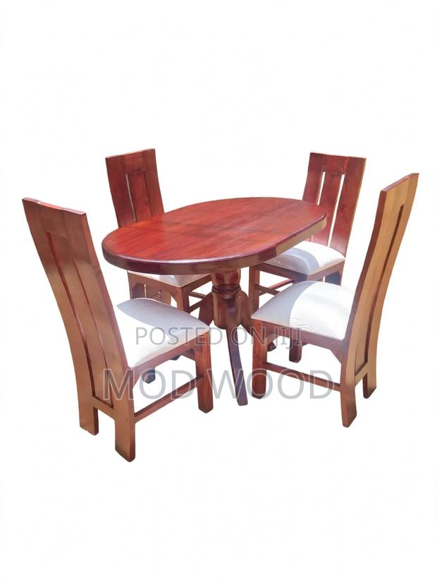 Heritage Cherry Oval 4 Seater Dining Set - thumbnail 2