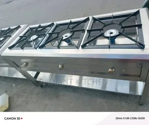 Commercial Three Burner Gas Cooker