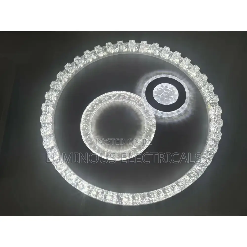 Exclusive Planetary Round LED Crystal Ceiling Light