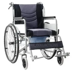 Commode Wheelchair With a Removable Toilet Pan