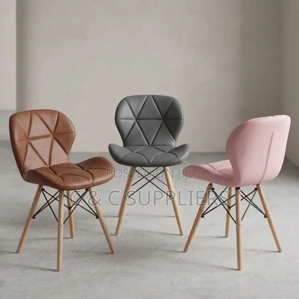 Padded Armless Dining Eames Chair.