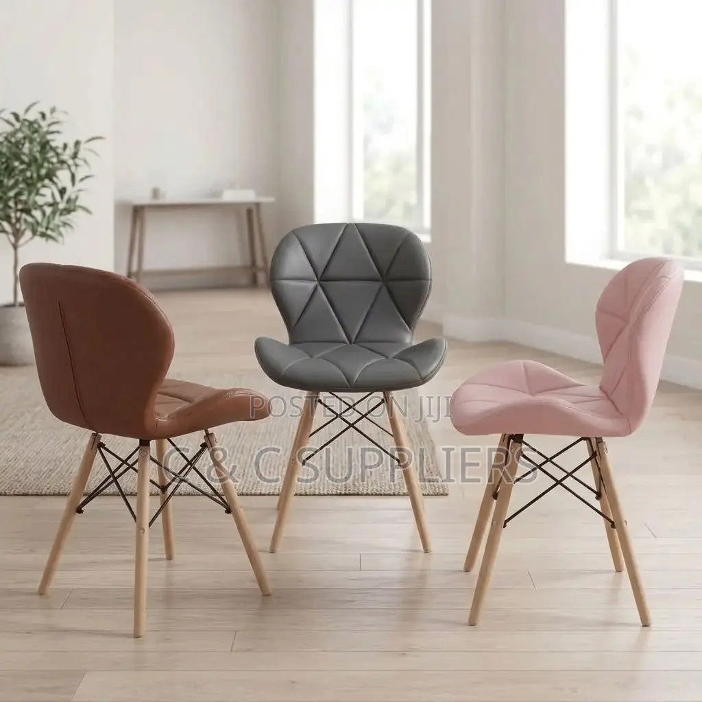 Padded Armless Dining Eames Chair.