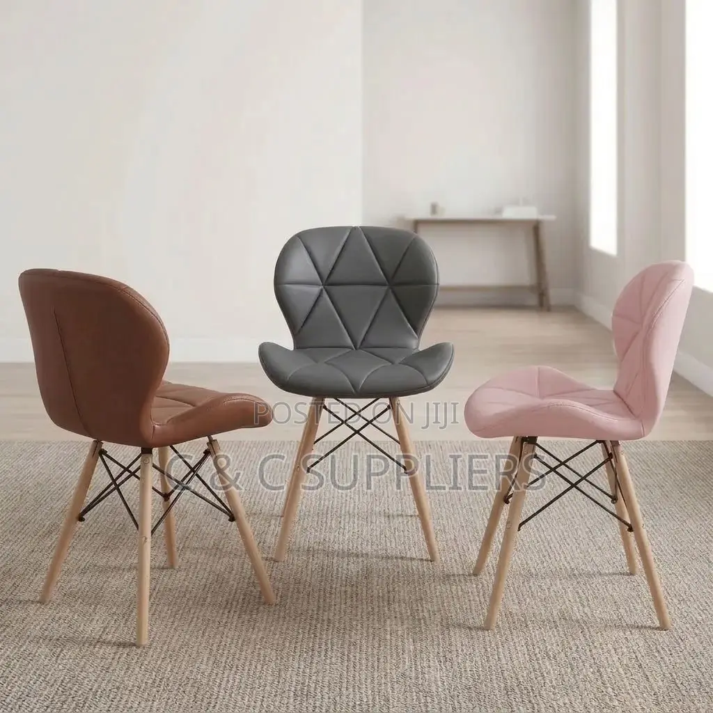 Padded Armless Dining Eames Chair.