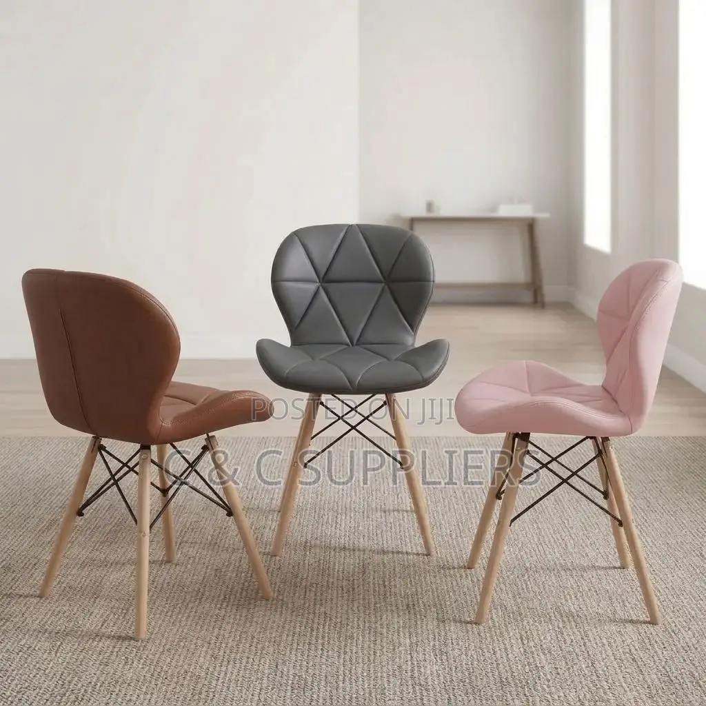 Padded Armless Dining Eames Chair.