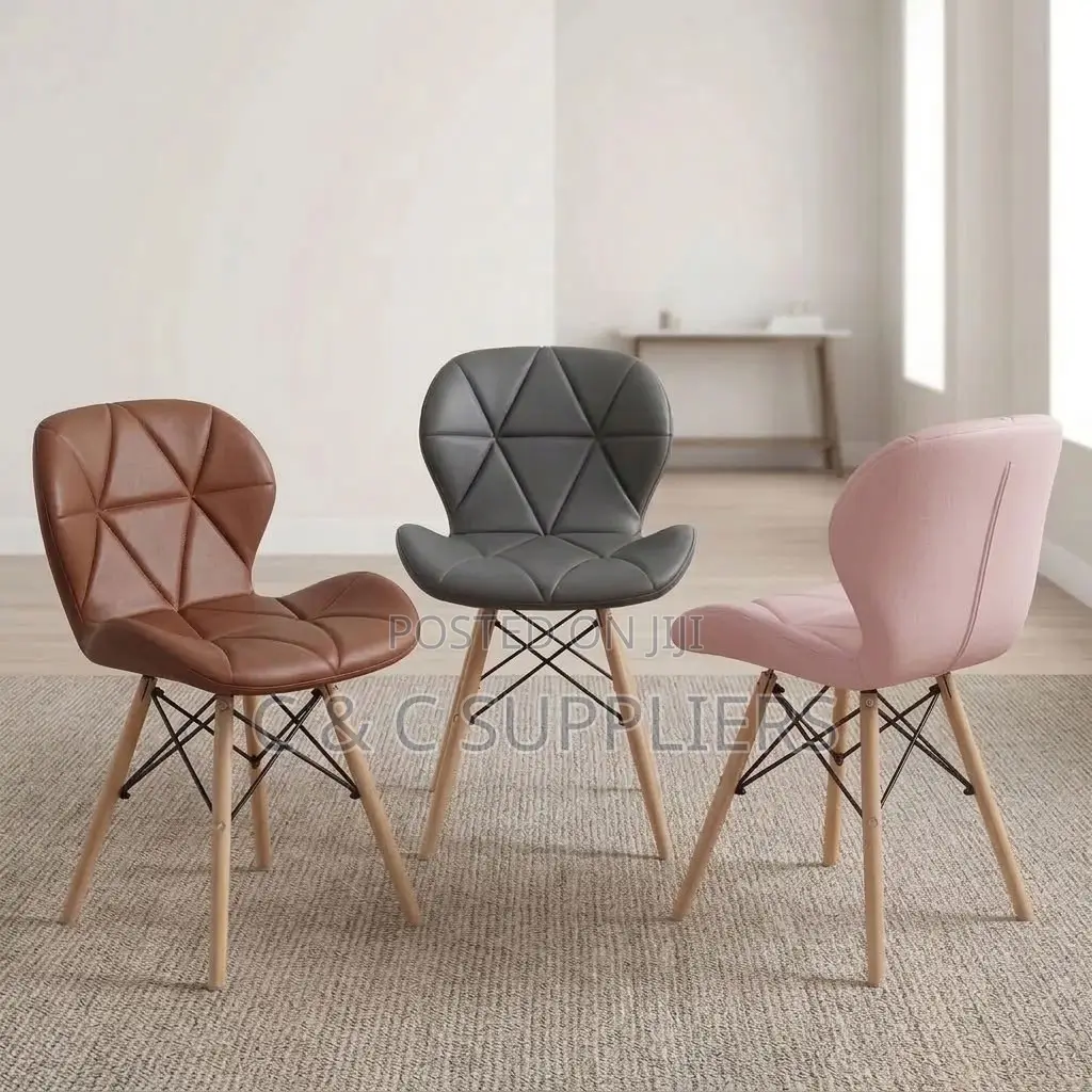 Padded Armless Dining Eames Chair.
