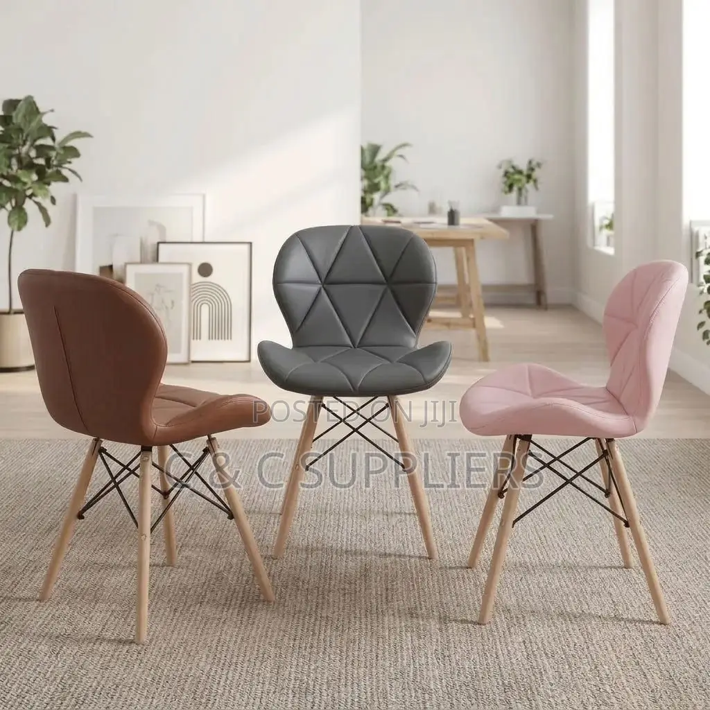 Padded Armless Dining Eames Chair.