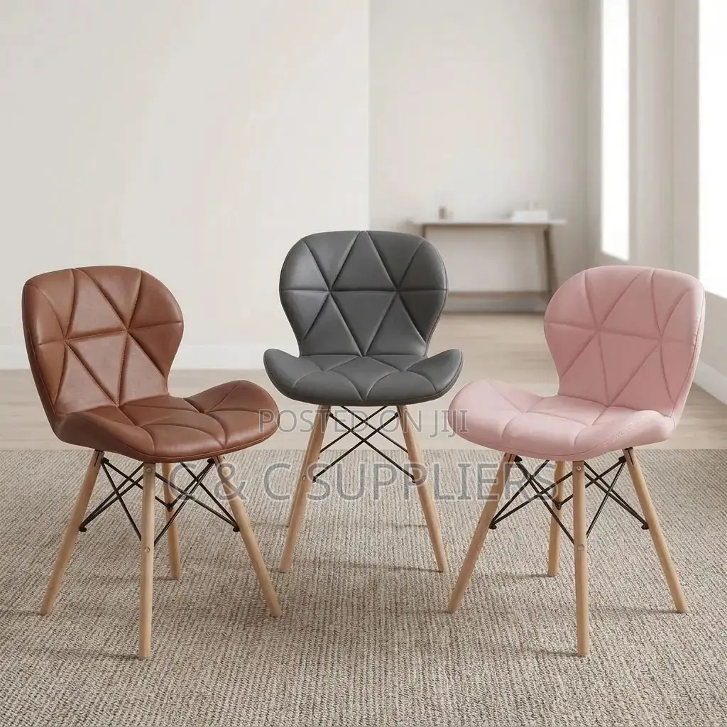 Padded Armless Dining Eames Chair.