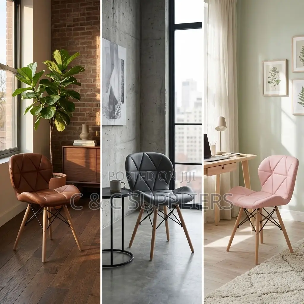 Padded Armless Dining Eames Chair.