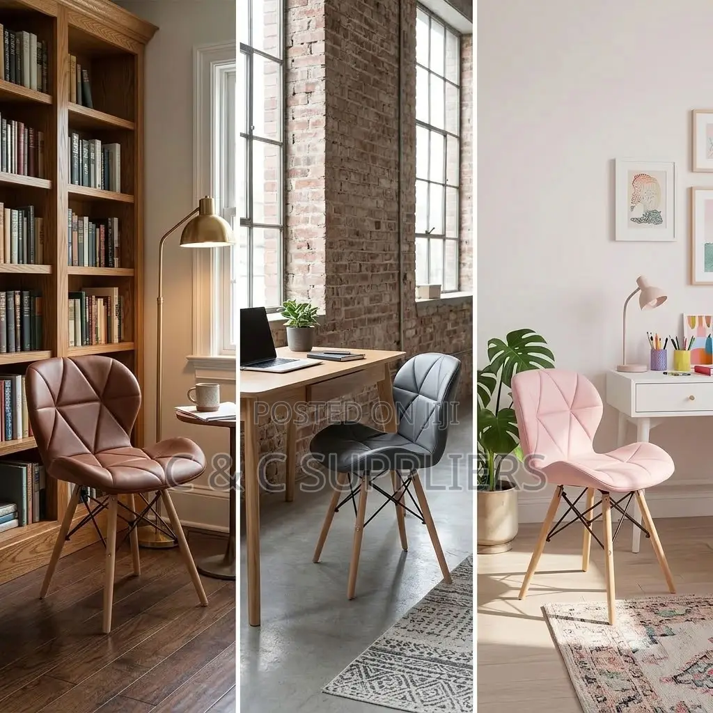 Padded Armless Dining Eames Chair.
