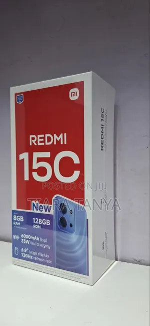 New Xiaomi Redmi 15C 4G 128 GB Black