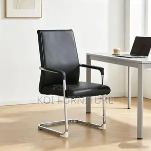 Reception High Chairs | Non Adjustable Leather Office Chair