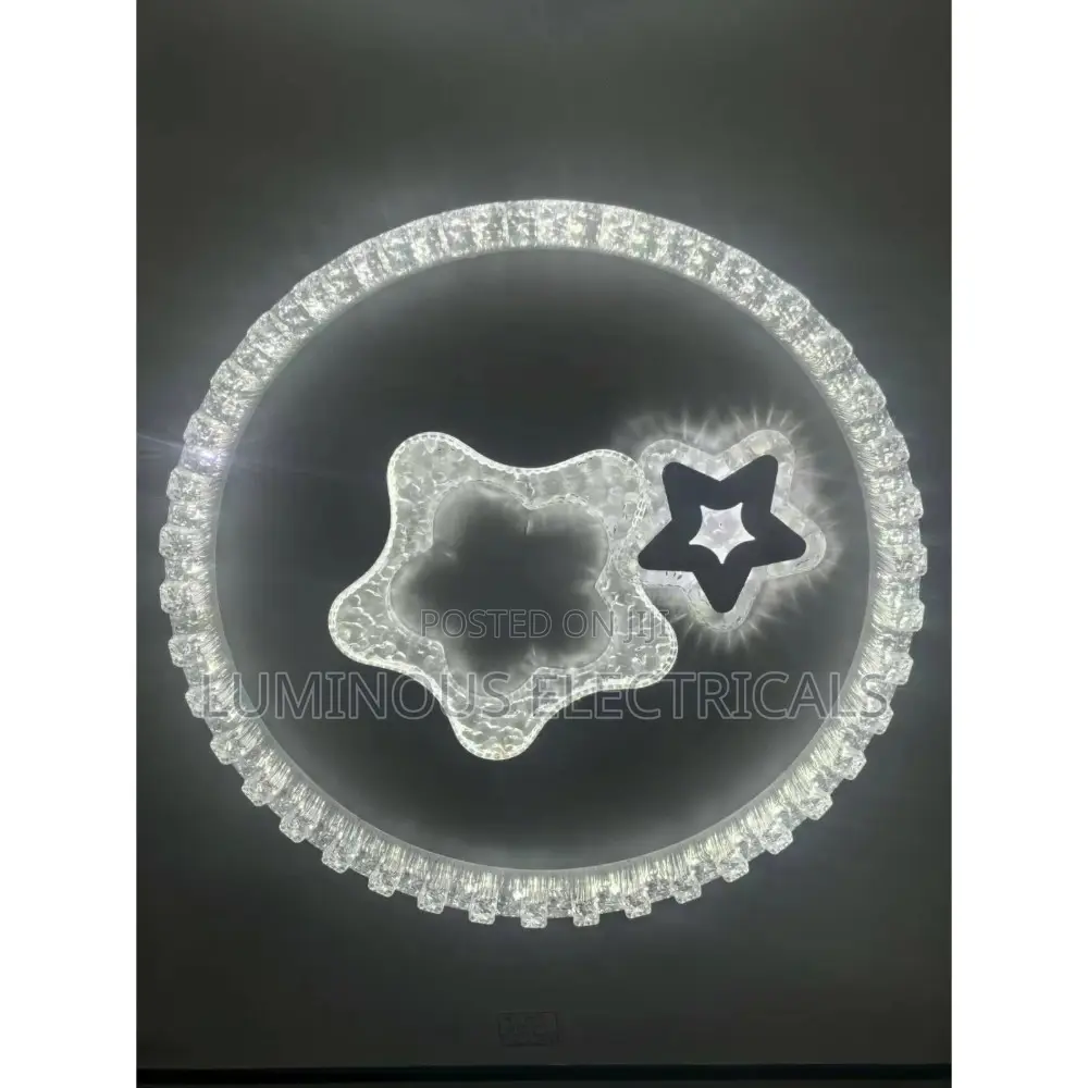 High-End Star Multi-Ring LED Crystal Ceiling Bracket Lamp