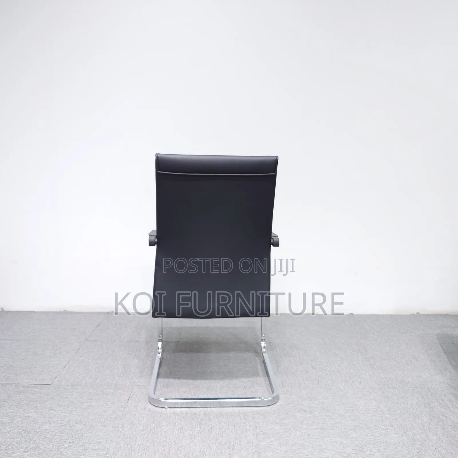 Reception High Chairs | Non Adjustable Leather Office Chair