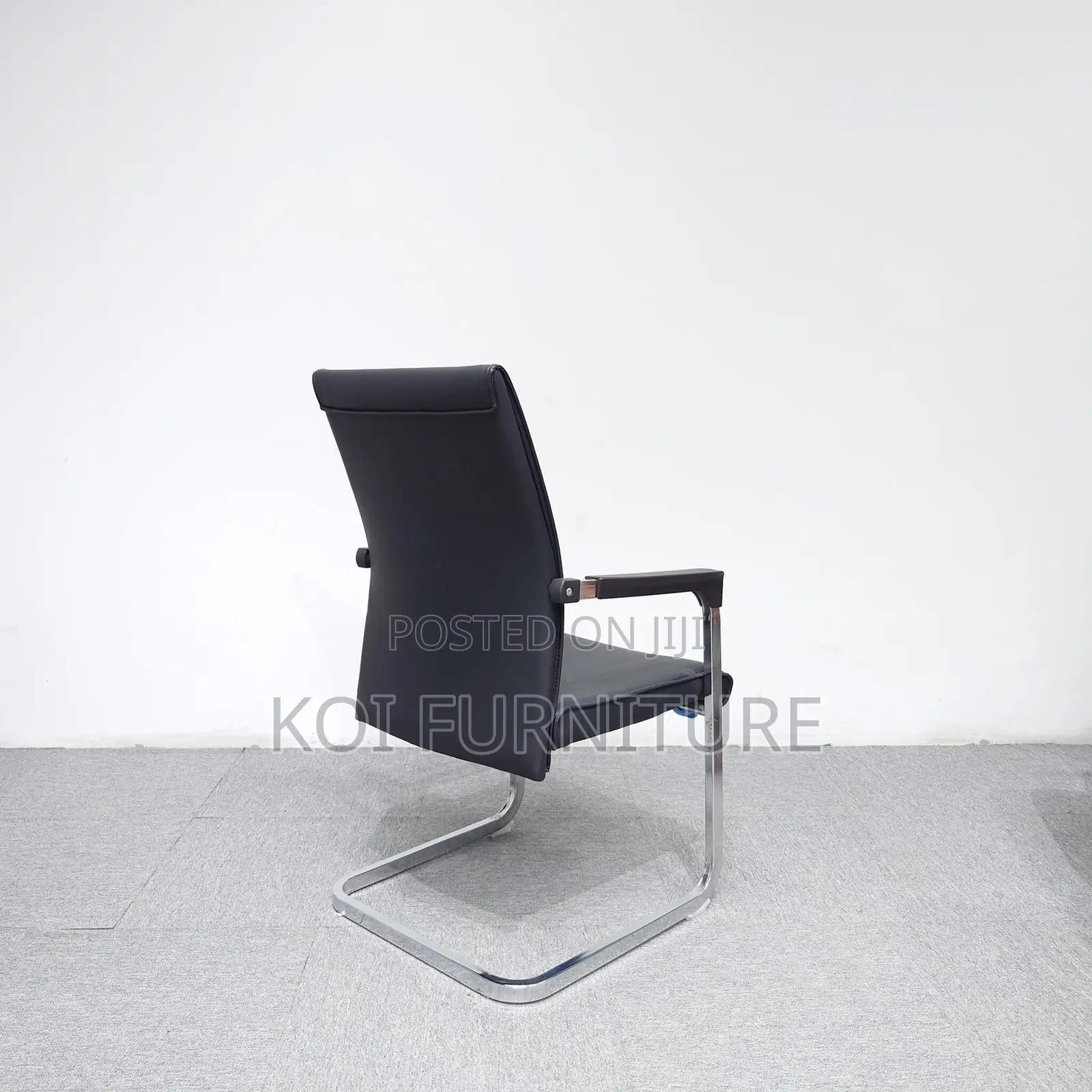 Reception High Chairs | Non Adjustable Leather Office Chair