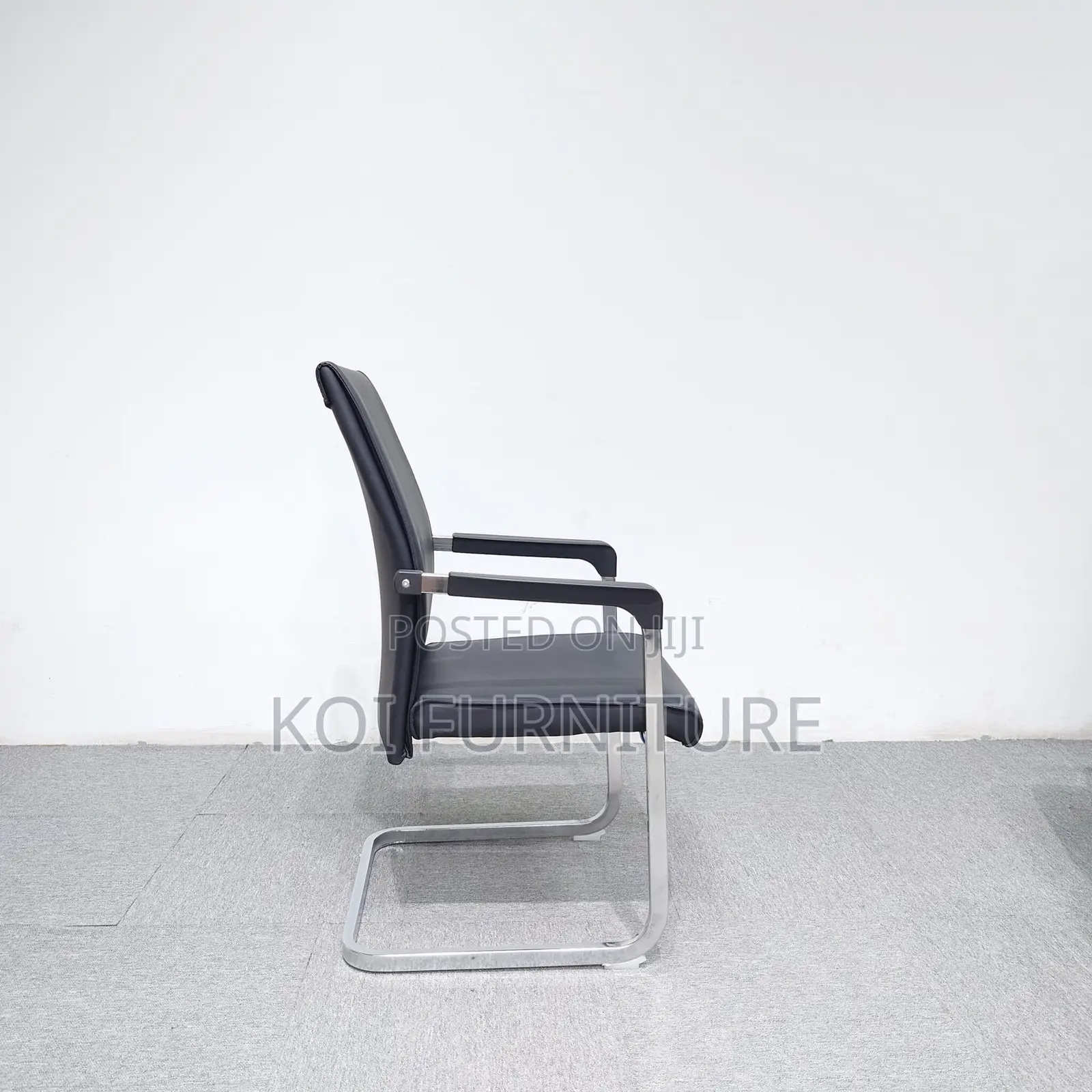 Reception High Chairs | Non Adjustable Leather Office Chair