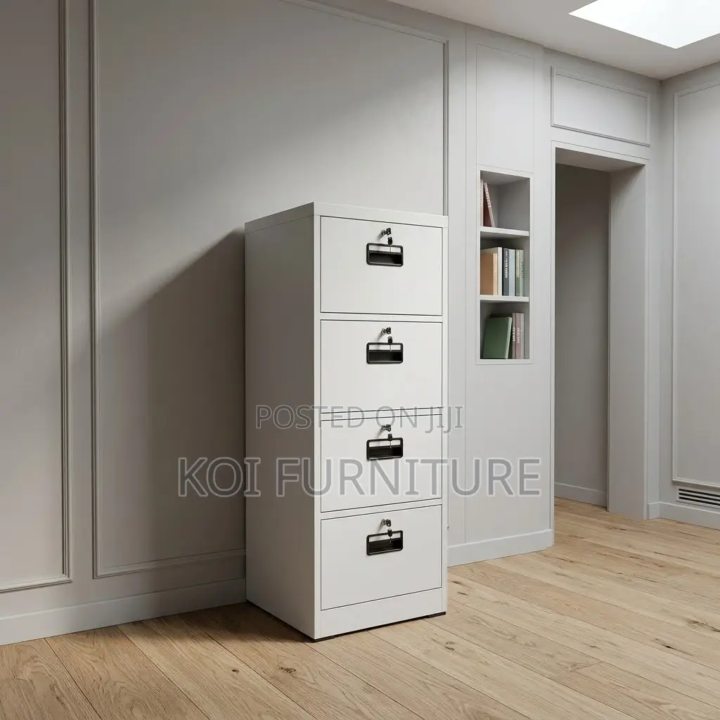 Four Drawers | With 4 Key Lockable Cabinet