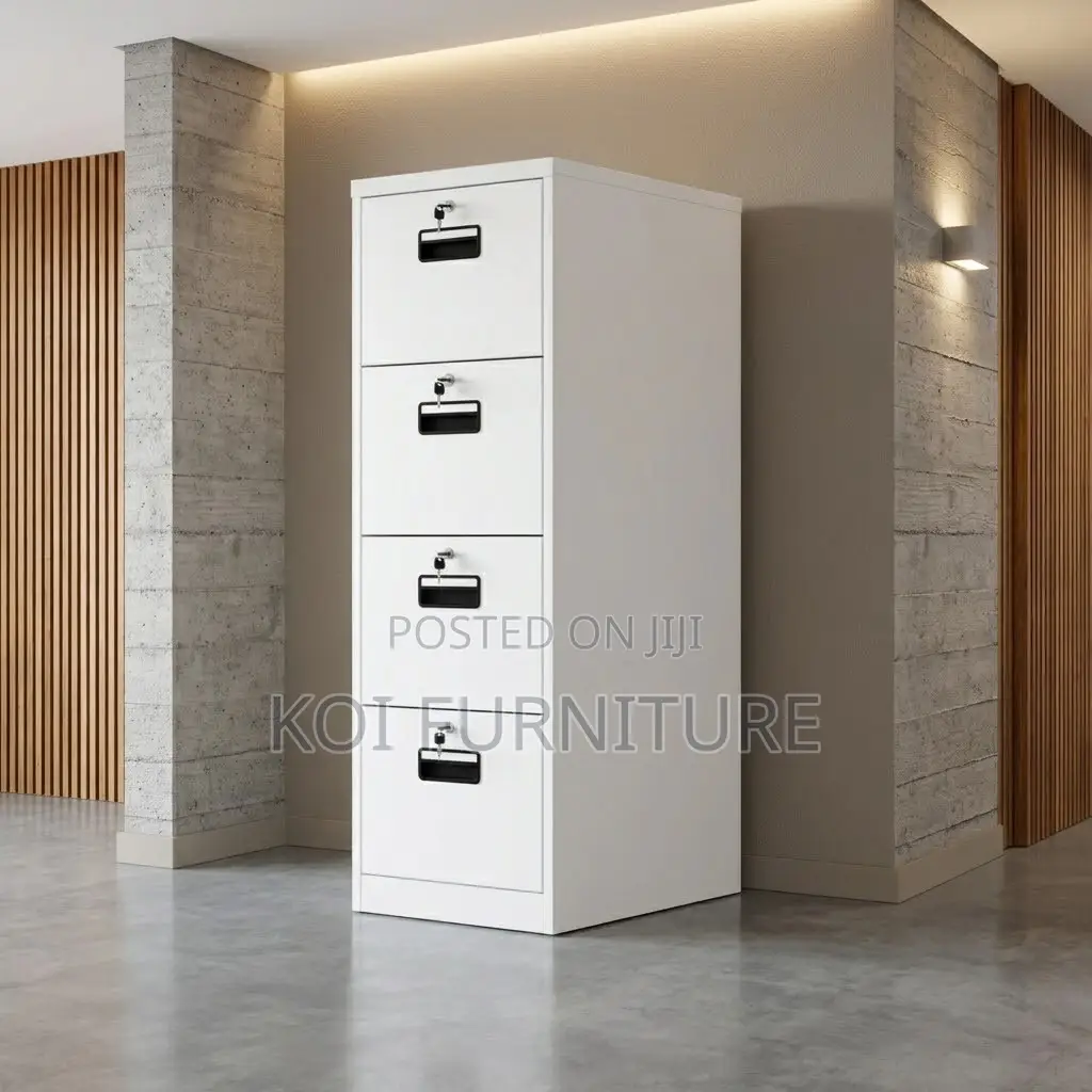 Four Drawers | With 4 Key Lockable Cabinet