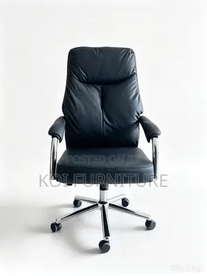 Office Clerical Chair | Mid Back Leather Adjustable Swivel Seat
