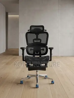 Office Executive Seat | Recliner Fabric Orthopedic Chair With Footrest