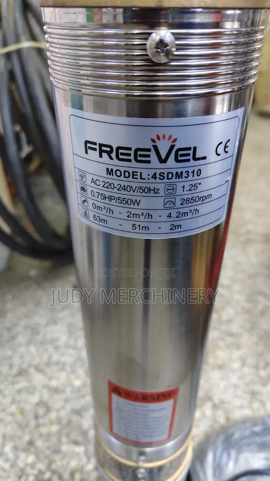 Freevel Submersible Pump 0.75hp