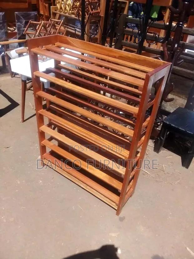 Mahogany Shoe Rack - thumbnail 2