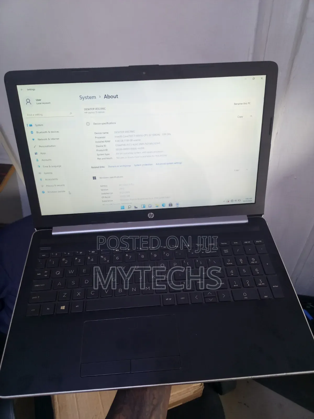 Laptop HP 250 G7 8GB Intel Core i7 HDD 1T