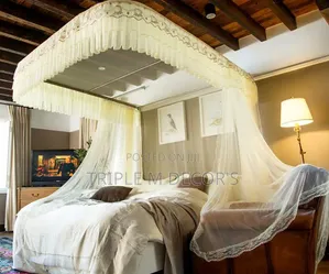 Heavy-Duty Stainless Steel 2-Rail Mosquito Net
