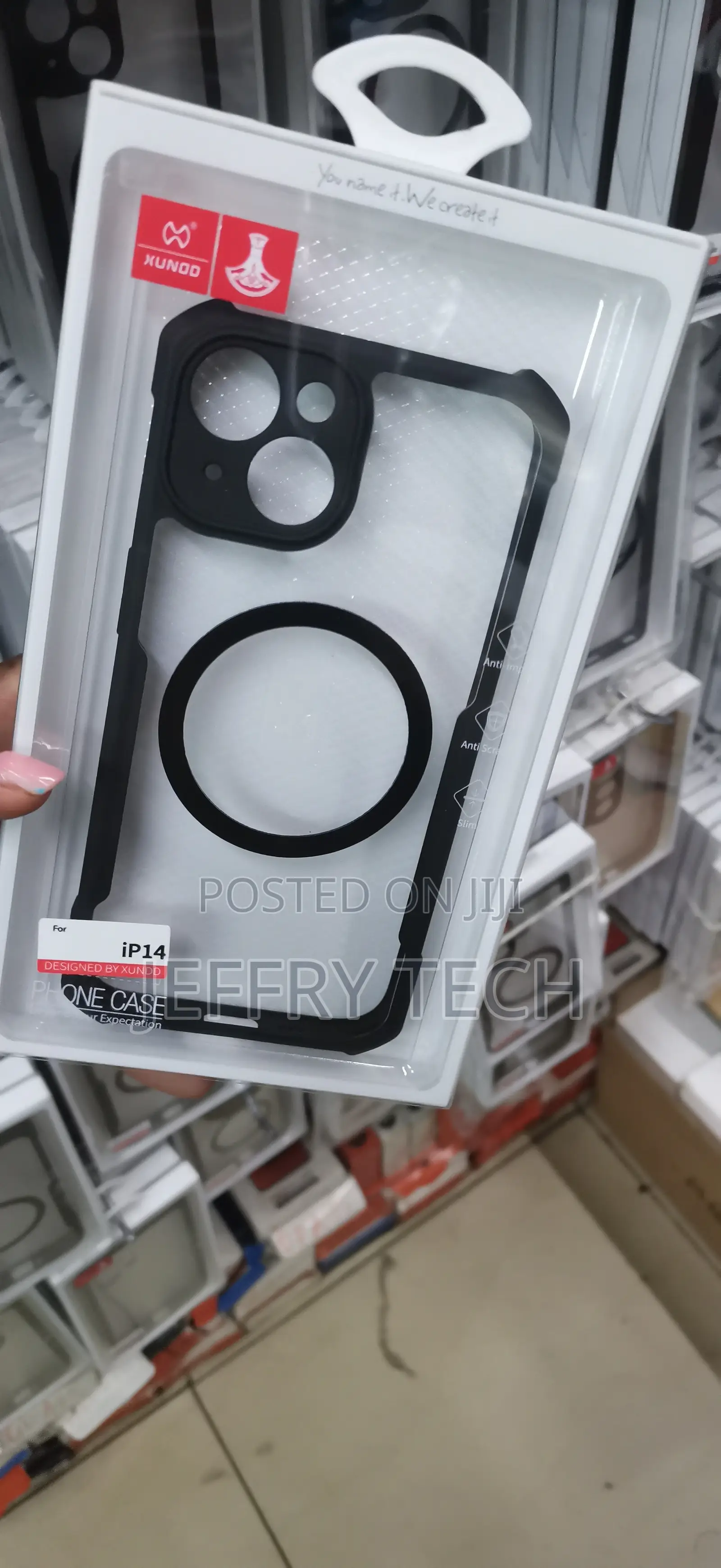 XUNDD Magnetic Shockproof Clear Case Specifically for the iPhone 14