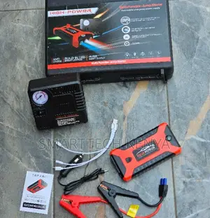 Portable Car Jump Starter 12V With Battery Booster and Air Pump