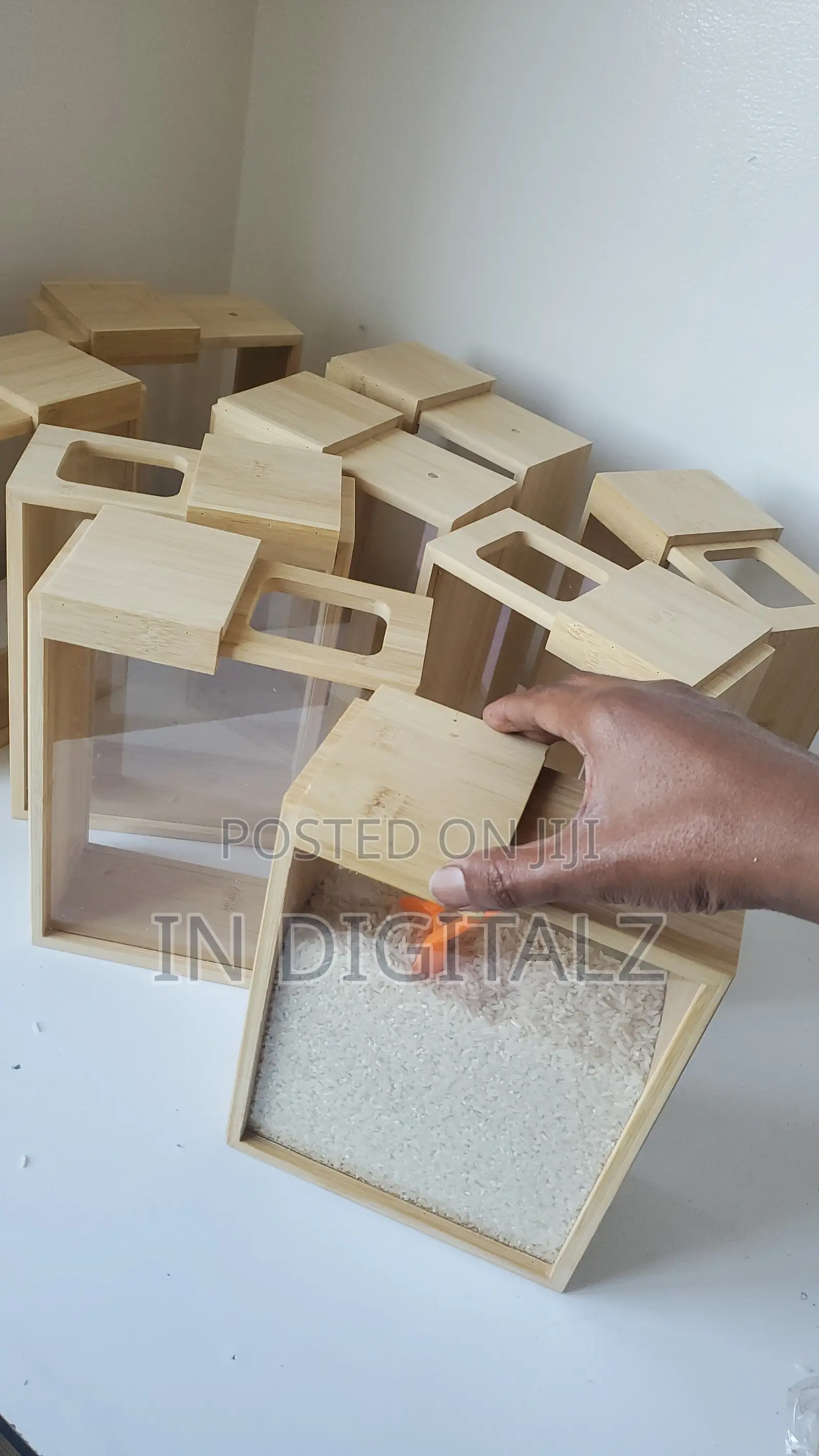 Kitchen Storage Containers With Bamboo Lids