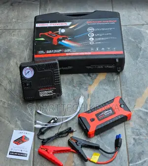 Car Battery Booster Jump Starter With Tyre Inflator