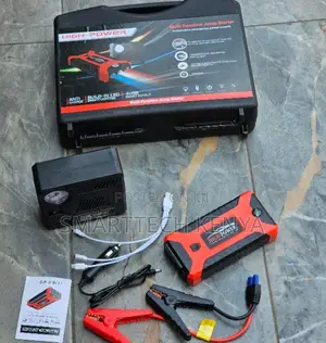 Multifunctional Car Jump Starter With Air Compressor and LED Light