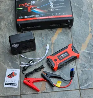Multifunctional Car Jump Starter With Air Compressor and LED Light