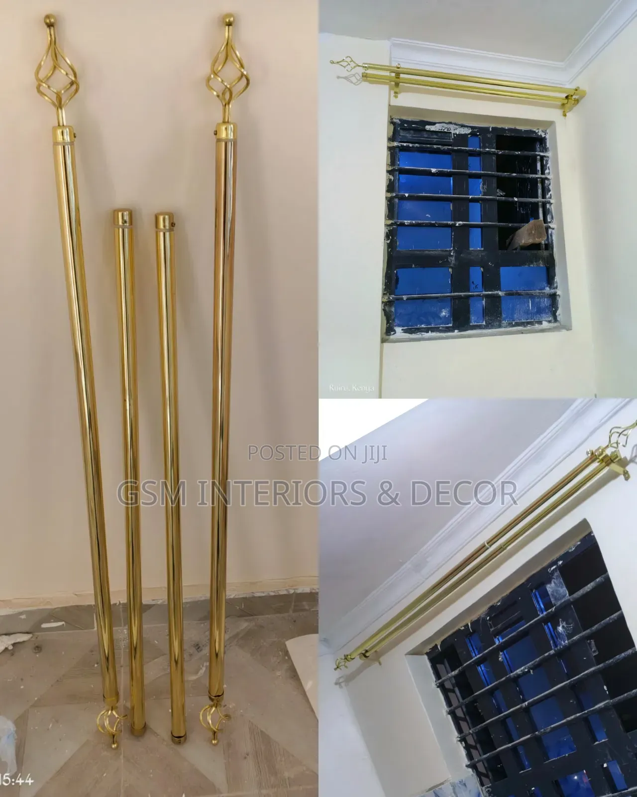 Imported Curtain Rods With Adjustable Sizes for Various Windows