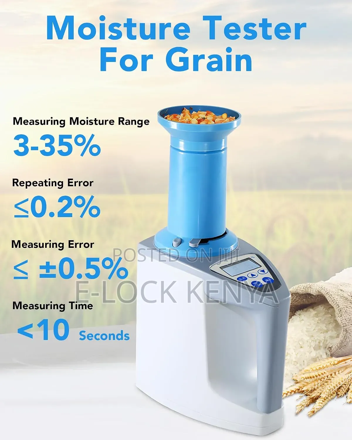 Versatile Grain Moisture Meter
