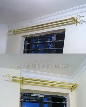 Strong Curtain Rods in Multicolour and Extendable Designs & Spiral Flo