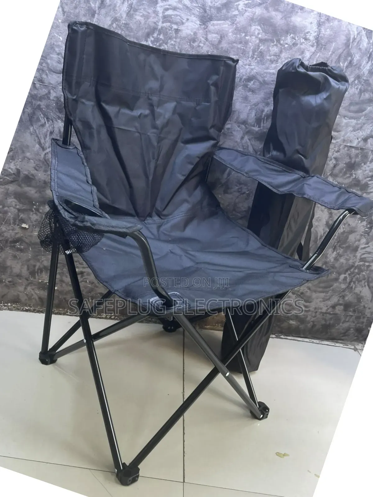 Foldable Metallic Frame Waterproof Canvas Camping Chair