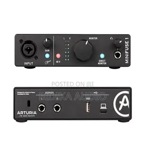 Arturia MiniFuse 1 Audio Interface Vocal-Recording Live-Streaming