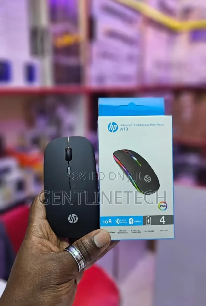 HP W10 Bluetooth & Wireless RGB Mouse