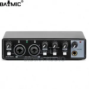 DAYMIC DM2-BK Red/Black Metal External Sound Card 2 Input